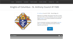 Desktop Screenshot of kofc11585.org